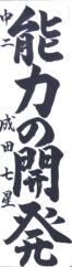 日本教育書道会会長賞　成田　七星